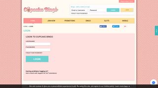Cupcake Bingo | Login + Play All Your Favourite Online Bingo