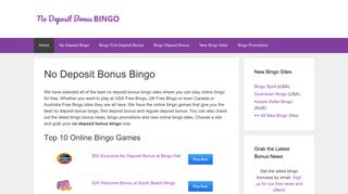 No Deposit Bonus Bingo | Free Online Bingo | Bingo Bonus