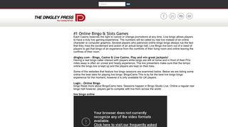 Live Bingo Online : Bingo.com Casino - Play casino, slots and Live ...
