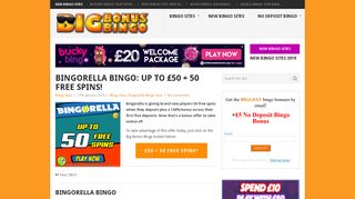 Bingorella: £5 No Deposit Bingo Bonus - Big Bonus Bingo