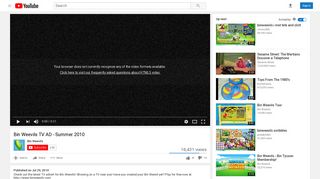Bin Weevils TV AD - Summer 2010 - YouTube