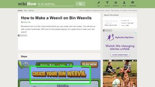 How to Make a Weevil on Bin Weevils: 5 Steps (with Pictures) - wikiHow