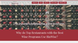 BinWise – the business behind the wine business