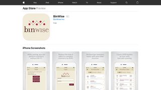 BinWise on the App Store - iTunes - Apple