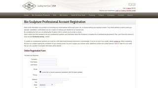 Professional Account Registration | Bio Sculpture Gel