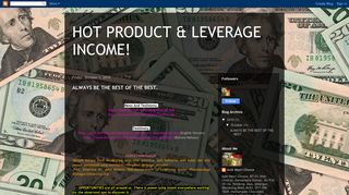 HOT PRODUCT & LEVERAGE INCOME!