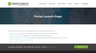 Portal Launch Page | Bioclinica