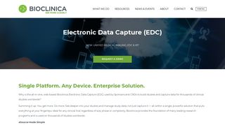 Electronic Data Capture (EDC) | Bioclinica