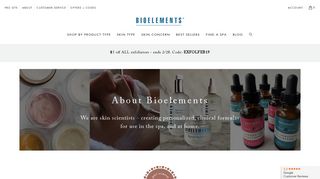 About Bioelements Skin Care Products