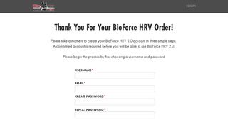 BioForce HRV | Sign Up