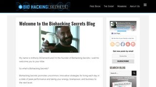Welcome to the Biohacking Secrets Blog
