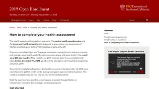 How to complete your health assessment | 2019 Open Enrollment ...