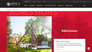 Admissions - Biola University