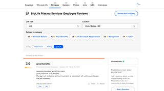 Working at BioLife Plasma Services: 452 Reviews | Indeed.com