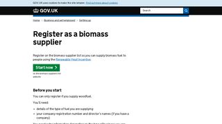 Register as a biomass supplier - GOV.UK