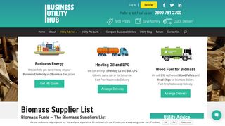 Biomass Suppliers List | Business Utility Hub