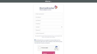 Registration - BioMedTracker