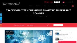 Track Employee Hours Using Biometric Fingerprint Scanner | Mitrefinch