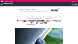 Best fingerprint scanners that let you use Windows Hello on older PCs ...