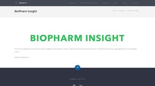BioPharm Insight | Infinata