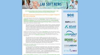 Lab Soft News: ELLKAY Acquires CareEvolve and Thus a Larger ...