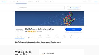 Bio-Reference Laboratories, Inc. Careers and Employment | Indeed.com