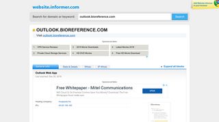 outlook.bioreference.com at WI. Outlook Web App - Website Informer
