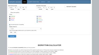 Biorhythm Calculator