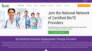 Bio-Identical Hormone Replacement Therapy Provider | BioTE Medical