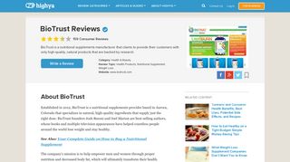 BioTrust Reviews - Is it a Scam or Legit? - HighYa