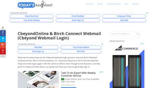 CbeyondOnline & Birch Connect Webmail (Cbeyond Webmail Login ...