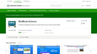 BirdBrain Science Review for Teachers | Common Sense Education