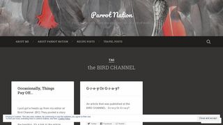 the BIRD CHANNEL – Parrot Nation