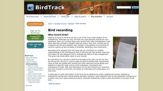 Bird recording | BTO - British Trust for Ornithology