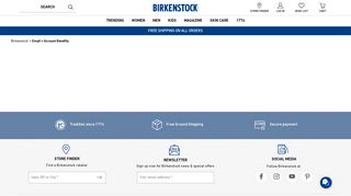 Email > Account Benefits - Birkenstock