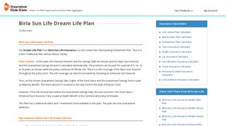 Birla Sun Life Dream Life Plan - Review, Keye Features & Benefits