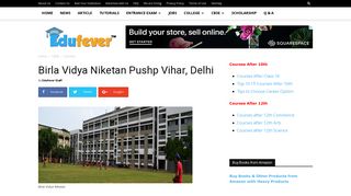 Birla Vidya Niketan Pushp Vihar: Admission, Fees, Academic, Review