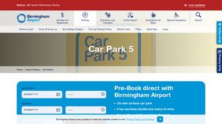 Birmingham Airport Car Park 5 - Birmingham Airport Website