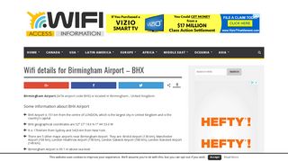 Wifi details for Birmingham Airport - BHX - Your Airport Wifi Details