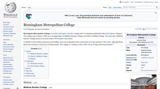 Birmingham Metropolitan College - Wikipedia