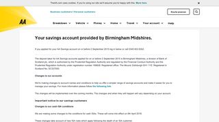 Birmingham Midshires | AA