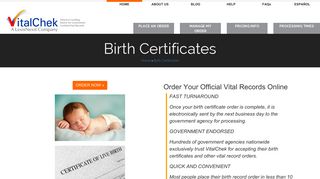 Birth Certificates | Obtain Birth Record Copy - VitalChek