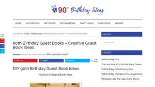 90th Birthday Guest Books - 5 Creative Guest Book Ideas