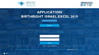 Taglit - Birthright Israel - Log In EXCEL Applicants