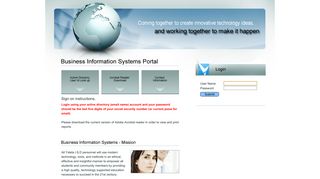 Business Information Systems Web Portal