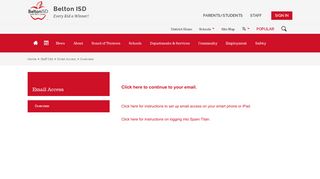 Email Access / Overview - Belton ISD