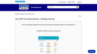 Join WiFi on Android device - Wireless Internet – Birdville ISD - Help ...