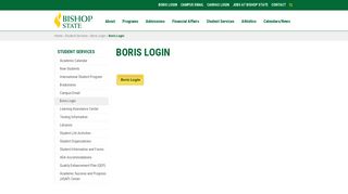 boris login - Bishop State Community College