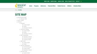 Site Map - Bishop State Community College