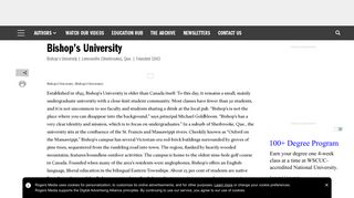 Bishop's University: Ranking, profile | Maclean's